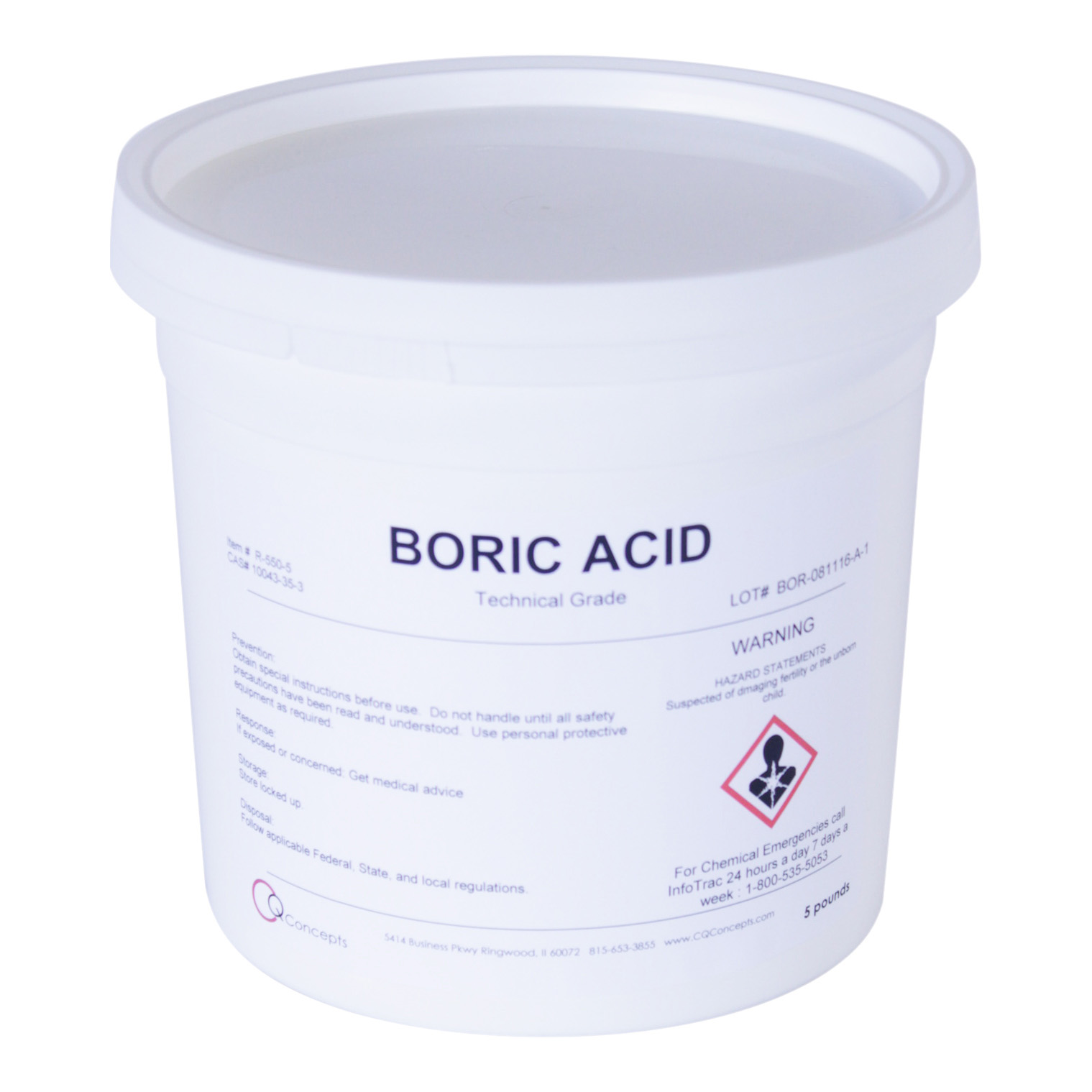 Boric Acid- 5 lbs